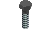 Bolt, 3/4-16 UNF x 2-1/2 Blk