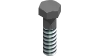 Bolt, 3/4-16 UNF x 2 3/4 Blk