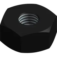 92.04H-1 Nut, Heavy 1/4-20 UNC Blk