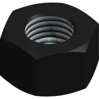 92.08-1 Nut, 1/2-13 UNC Blk