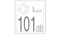 00.0273 Decal, Sound Pwr Level, 101DB