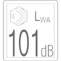 00.0273 Decal, Sound Pwr Level, 101DB