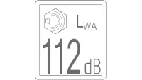 00.0278 Decal, Sound Pwr Level, 112DB