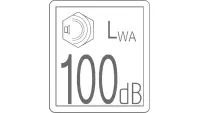 00.0288 Decal, Sound Pwr Level, 100DB