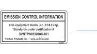 00.0294 Decal, EPA Evap 2013