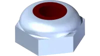 99.E0104 Nut, Jam #8-32 UNC Nylon Lock