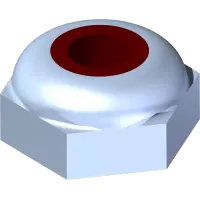 99.E0104 Nut, Jam #8-32 UNC Nylon Lock