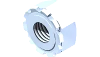 Nut, 1/4-28 w/Ext. Tooth Lock Washer