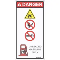 Decal, Gasoline Only