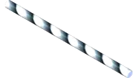 99.J0440NFSS Threaded Rod, 1/4 UNF x 5" SS