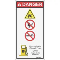 00.0333 Decal, Diesel Only