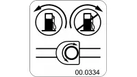 00.0334 Decal, Fuel On/Off