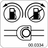 00.0334 Decal, Fuel On/Off