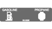 00.0335 Decal, Switch Gas/Propane