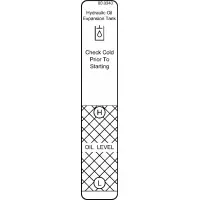 00.0340 Decal, Hydraulic Oil