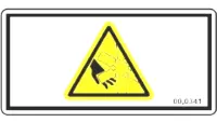 00.0341 Decal, Warning Fan