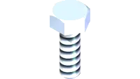 Bolt, M4 x .7 x 12mm