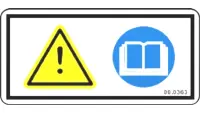 00.0363 Decal, Warning Read Owners Man