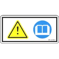 00.0363 Decal, Warning Read Owners Man