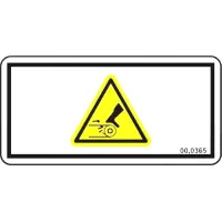 00.0365 Decal, Warning Moving Parts