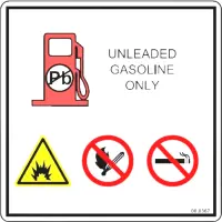 Decal, Gasoline Only
