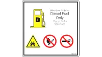 00.0368 Decal, Diesel Only