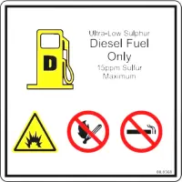 00.0368 Decal, Diesel Only