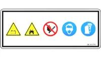 Decal, Danger Battery