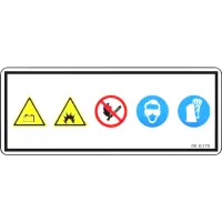 Decal, Danger Battery