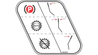 00.0372 Decal, Selector Lever Blk/Red