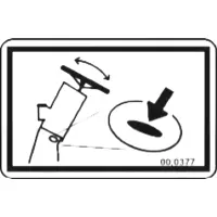 00.0377 Decal, Steering Column Tilt