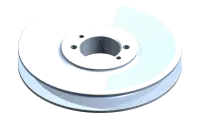 KG-1133 Pulley, 6.5" H-Bushing