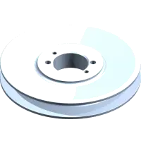 KG-1133 Pulley, 6.5" H-Bushing