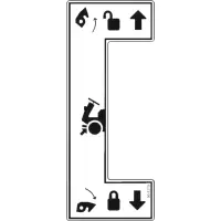 00.0379 Decal, Front Hitch Lock