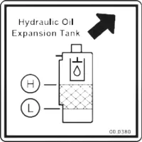 Decal, Hydraulic Oil