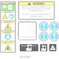 00.0396 Decal, Warning LW450