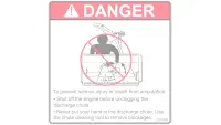 00.0409 Decal, Discharge Chute Safety