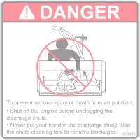 00.0409 Decal, Discharge Chute Safety