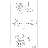 00.0411 Decal, Loader Control
