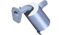 KN-6068 Muffler, Kubota WG972 EFI