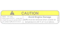 00.0422 Decal, Caution 4500