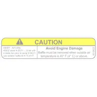 00.0422 Decal, Caution 4500