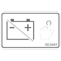 00.0447 Decal, Battery Disconnect