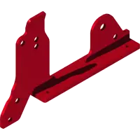 MZ-6031 Weldment, Left Hitch Arm Mount Plate