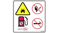 00.0457 Decal, Gasoline Safety