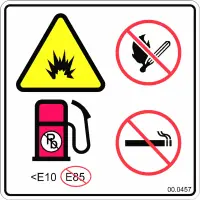 00.0457 Decal, Gasoline Safety
