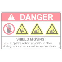 00.0492 Decal, Shield Missing