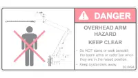 00.0494 Decal, Keep Clear MA900