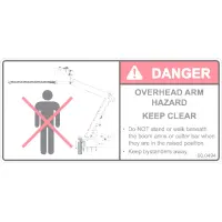 00.0494 Decal, Keep Clear MA900