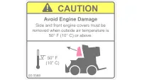 Decal, Caution Air Temp